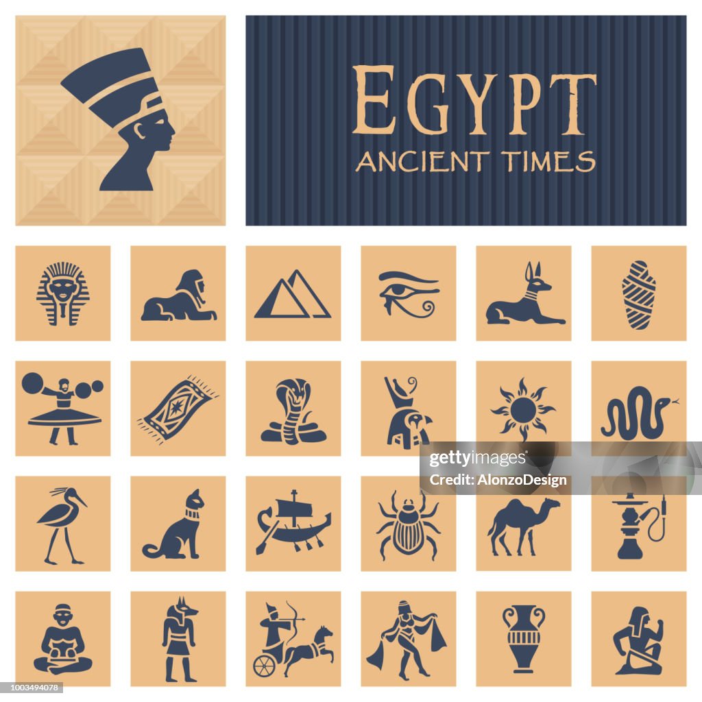 Ancient egyptian icons