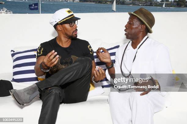 And Wesley Snipes attend the #IMDboat At San Diego Comic-Con 2018: Day Three at The IMDb Yacht on July 21, 2018 in San Diego, California.