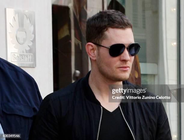 Singer Michael Buble is seen on May 23, 2010 in Milan, Italy.