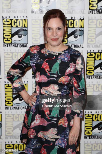 Nicole Snyder arrives at the 'Midnight Texas' press line at Comic-Con International 2018 on July 21, 2018 in San Diego, California.