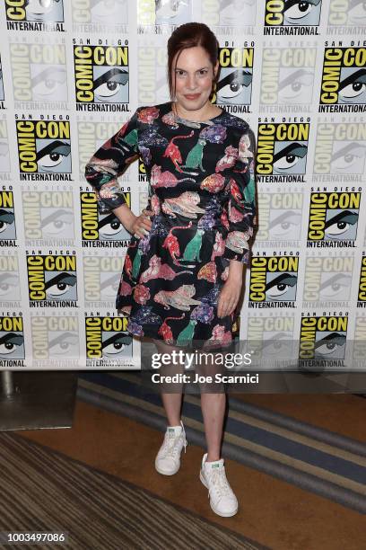 Nicole Snyder arrives at the 'Midnight Texas' press line at Comic-Con International 2018 on July 21, 2018 in San Diego, California.