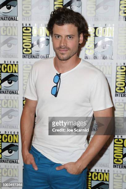 Francois Arnaud arrives at the 'Midnight Texas' press line at Comic-Con International 2018 on July 21, 2018 in San Diego, California.