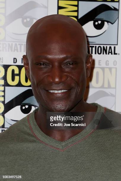 Peter Mensah arrives at the 'Midnight Texas' press line at Comic-Con International 2018 on July 21, 2018 in San Diego, California.