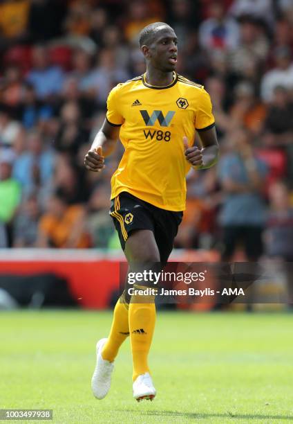 Willy Boly of Wolverhampton Wanderers during the Pre Season Friendly between Wolverhampton Wanderers and Ajax at Banks' Stadium on July 19, 2018 in...