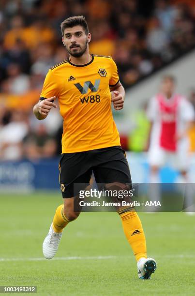 Ruben Neves of Wolverhampton Wanderers during the Pre Season Friendly between Wolverhampton Wanderers and Ajax at Banks' Stadium on July 19, 2018 in...