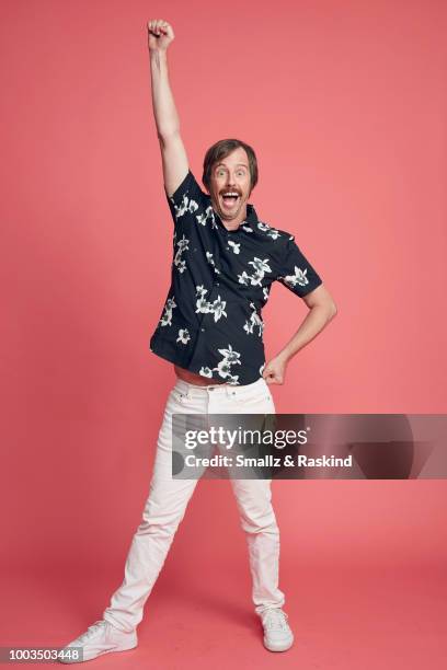 Nate Mooney from IFC's 'Stan Against Evil' poses for a portrait at the Getty Images Portrait Studio powered by Pizza Hut at San Diego 2018 Comic Con...