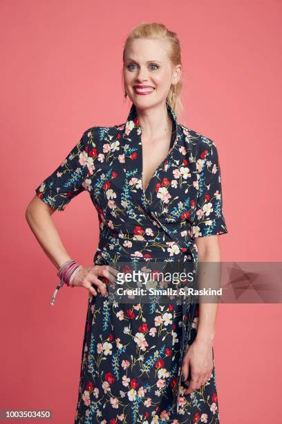Janet Varney from IFC's 'Stan Against Evil' poses for a portrait at the Getty Images Portrait Studio powered by Pizza Hut at San Diego 2018 Comic Con...