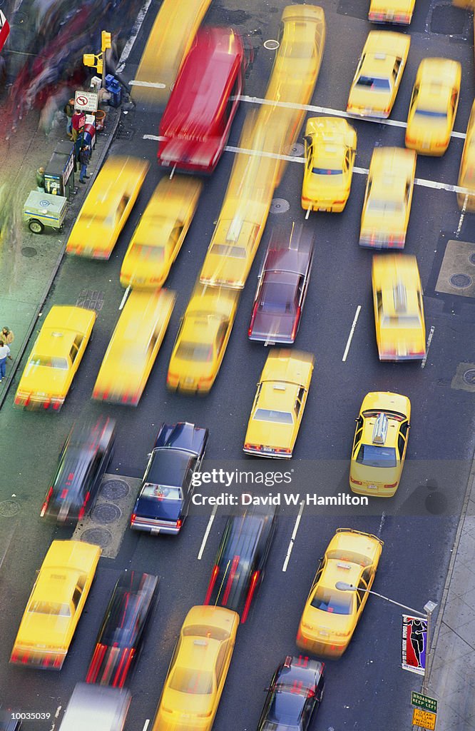 TIMES SQUARE TRAFFIC IN NEW YORK CITY