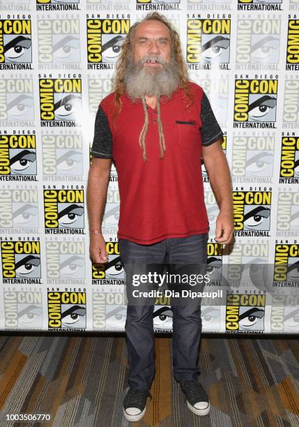 Christian Calloway attends the 'Twin Peaks' Press Line during Comic-Con International 2018 at Hilton Bayfront on July 21, 2018 in San Diego,...