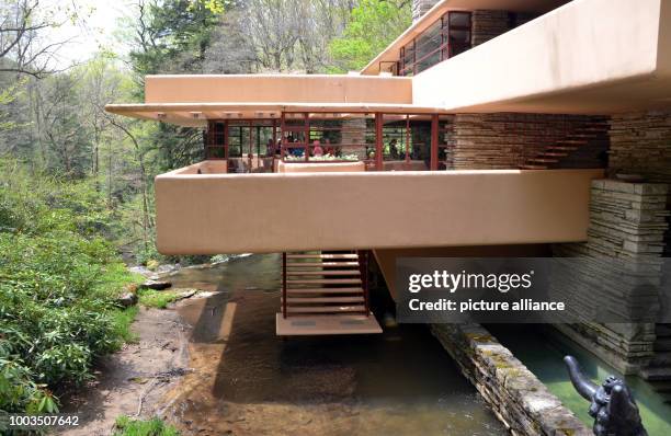 File picture dated 09 May 2014 shows "Fallingwater" a former house and now a museum near Pittsburgh, Pennsylvania, USA. The building is considered a...