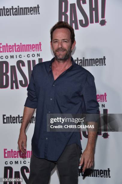 Actor Luke Perry arrives for the Entertainment Weekly Annual Comic Con Partyat Comic Con in San Diego, California on July 21, 2018.