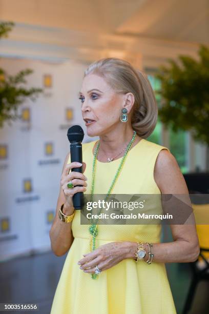 Audrey Gruss during the Audrey Gruss And Michael Irving Host Kick Off Cocktail For Third Annual Walk Of Hope + 5K Run at Fairwind on July 21, 2018 in...