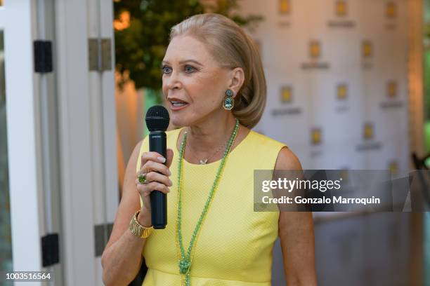 Audrey Gruss during the Audrey Gruss And Michael Irving Host Kick Off Cocktail For Third Annual Walk Of Hope + 5K Run at Fairwind on July 21, 2018 in...