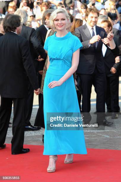 Actress Kirsten Dunst attends the Palme d'Or Closing Ceremony held at the Palais des Festivals during the 63rd Annual International Cannes Film...