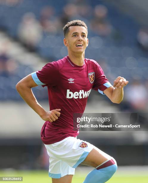 West Ham United's Nathan Holland at Deepdale on July 21, 2018 in Preston, England.