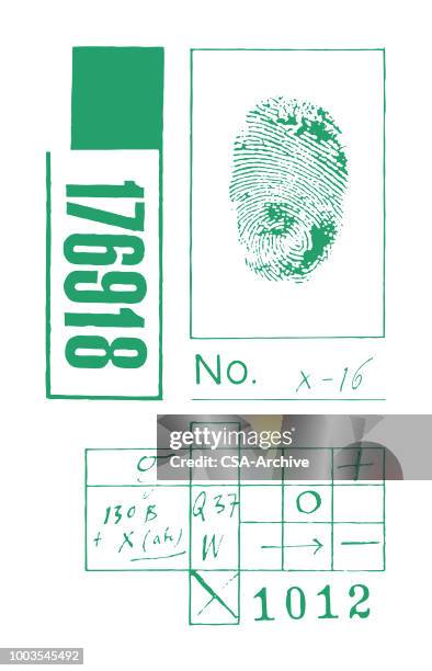 fingerprint diagram - police background stock illustrations