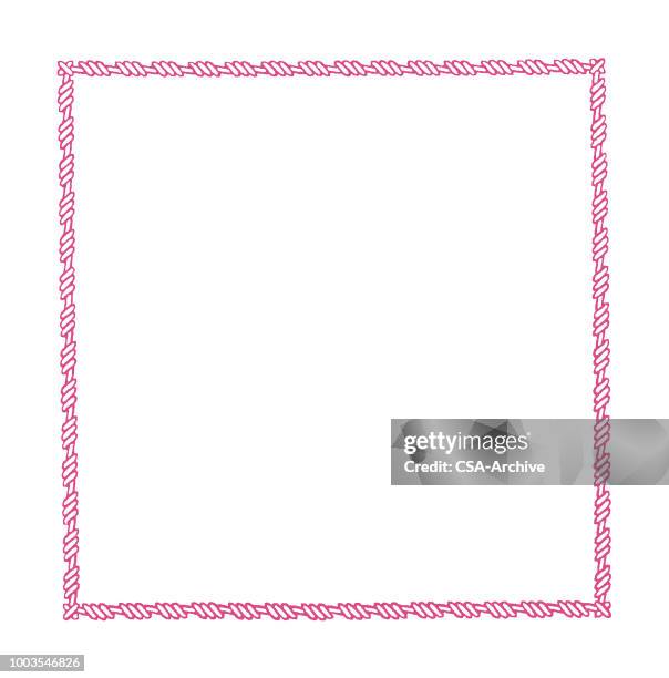 frame enclosure - rope border stock illustrations