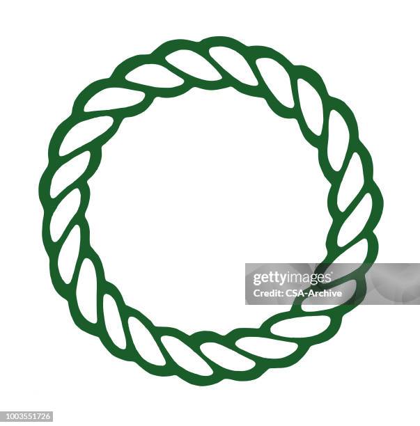 seil-frame-gehäuse - rope circle stock-grafiken, -clipart, -cartoons und -symbole