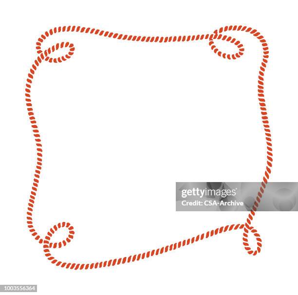 rope border - lusso stock illustrations