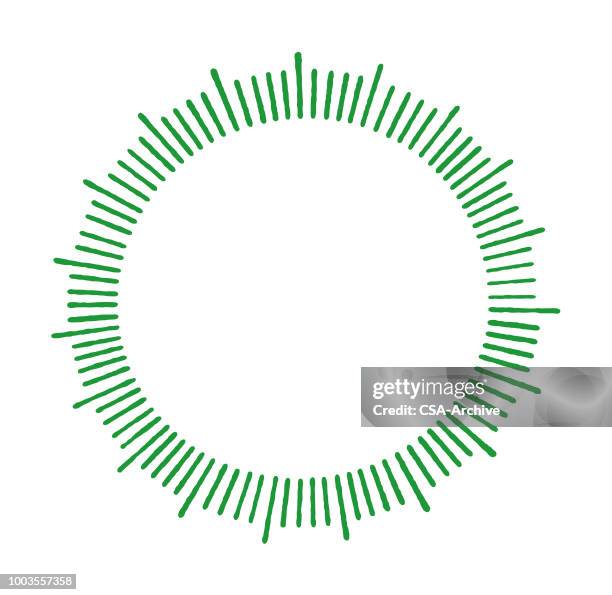 sun border - enclosure stock illustrations