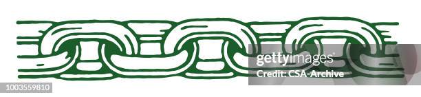 large chain border - chain stock illustrations