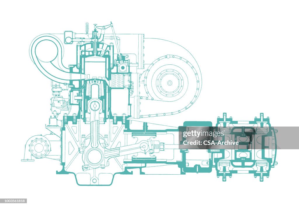 Engine Vector Working Engine High-Res Vector Graphic - Getty Images