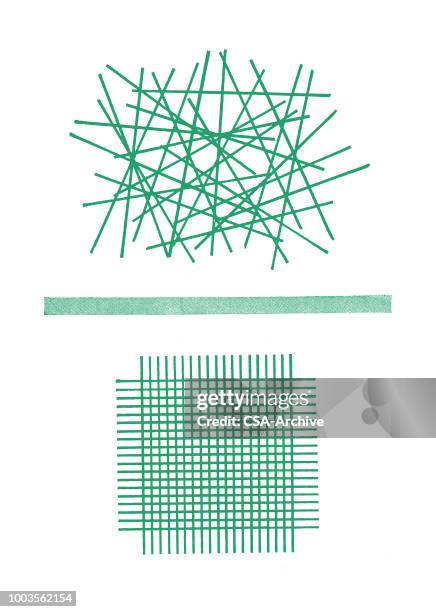 bildbanksillustrationer, clip art samt tecknat material och ikoner med grid plocka upp pinnar - kaos