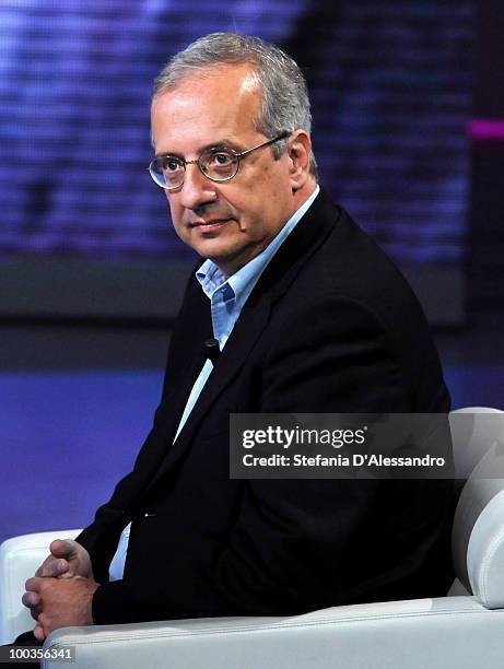 Walter Veltroni attends 'Che Tempo Che Fa' Italian Tv Show held at Rai Studios on May 23, 2010 in Milan, Italy.