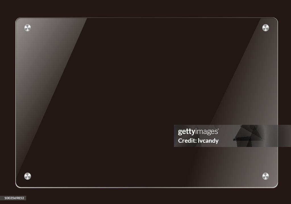 Glass template board