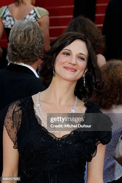 Asia Argento attends the Palme d'Or Award Closing Ceremony held at the Palais des Festivals during the 63rd Annual Cannes Film Festival on May 23,...