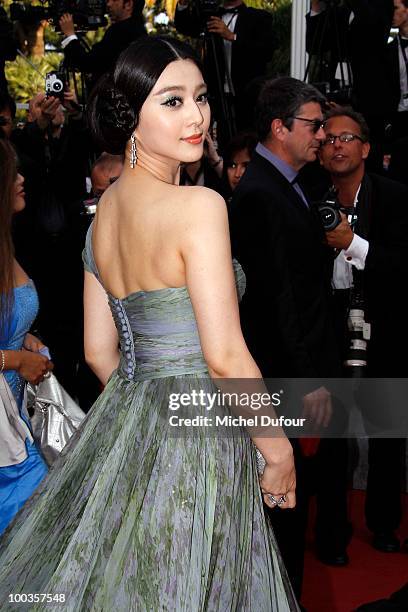 Fan Bingbing attends the Palme d'Or Award Closing Ceremony held at the Palais des Festivals during the 63rd Annual Cannes Film Festival on May 23,...