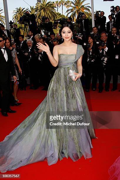 Fan Bingbing attends the Palme d'Or Award Closing Ceremony held at the Palais des Festivals during the 63rd Annual Cannes Film Festival on May 23,...