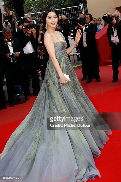 Fan Bingbing attends the Palme d'Or Award Closing Ceremony held at the Palais des Festivals during the 63rd Annual Cannes Film Festival on May 23,...