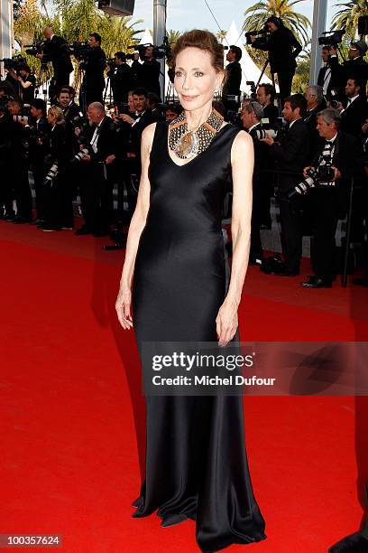 Marisa Berenson attends the Palme d'Or Award Closing Ceremony held at the Palais des Festivals during the 63rd Annual Cannes Film Festival on May 23,...