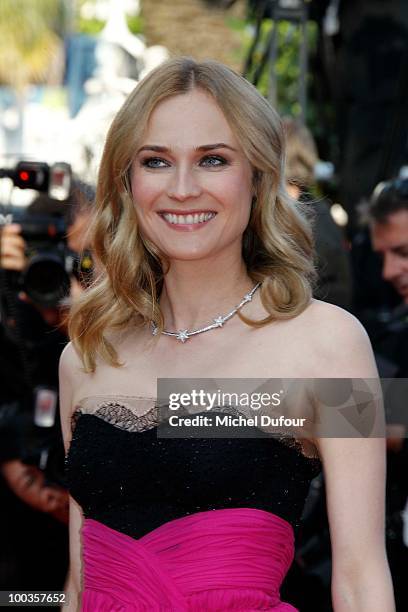 Diane Kruger attends the Palme d'Or Award Closing Ceremony held at the Palais des Festivals during the 63rd Annual Cannes Film Festival on May 23,...