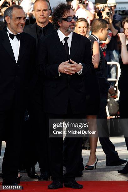 Tim Burton attends the Palme d'Or Award Closing Ceremony held at the Palais des Festivals during the 63rd Annual Cannes Film Festival on May 23, 2010...