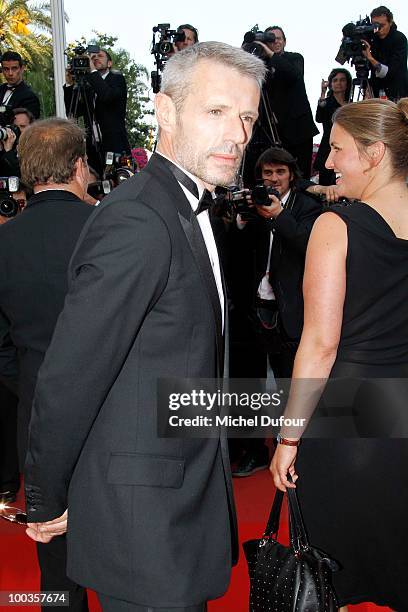 Lambert Wilson attends the Palme d'Or Award Closing Ceremony held at the Palais des Festivals during the 63rd Annual Cannes Film Festival on May 23,...