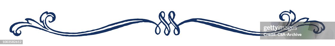 Single Line Scroll Vector Single Line Scroll With Loops High-Res Vector Graphic - Getty Images