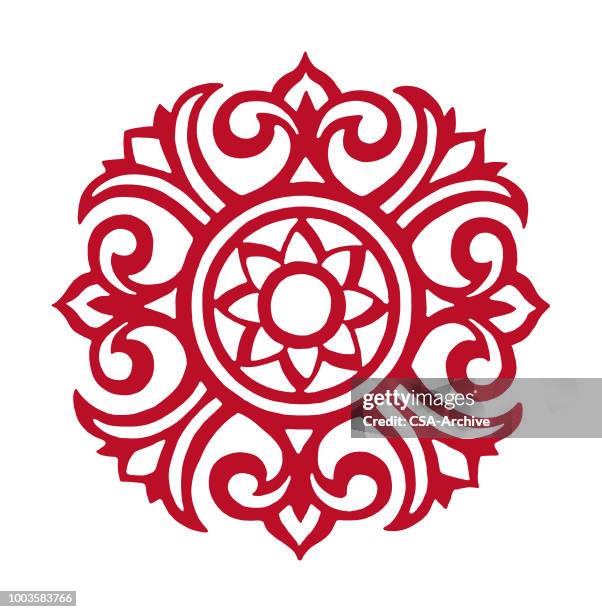medallion ornament - medallion stock illustrations