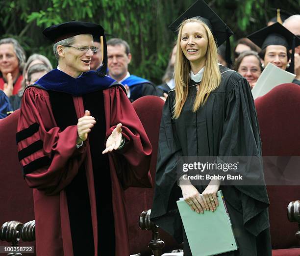 Lisa Kudrow attends the Vassar College commencement at Vassar College on May 23, 2010 in Poughkeepsie, New York.