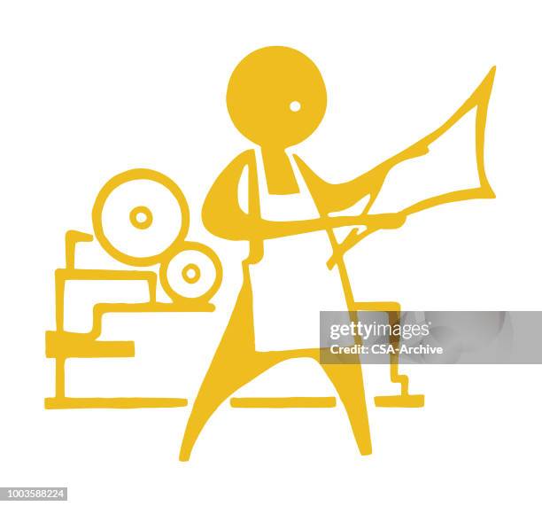 printer - offset stock illustrations