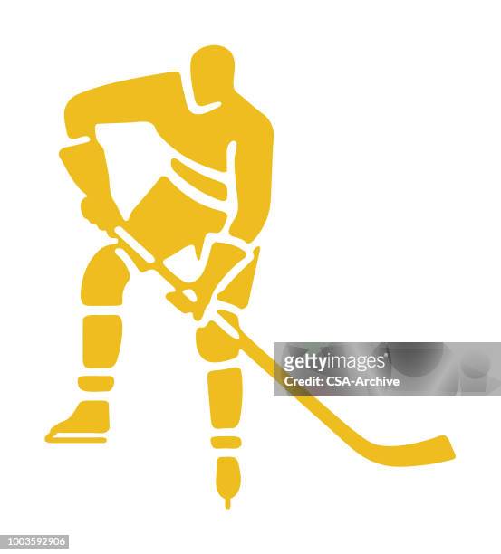 hockey player - ice skate logo stock illustrations