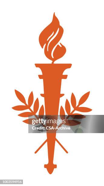 torch - olympics vector stock illustrations