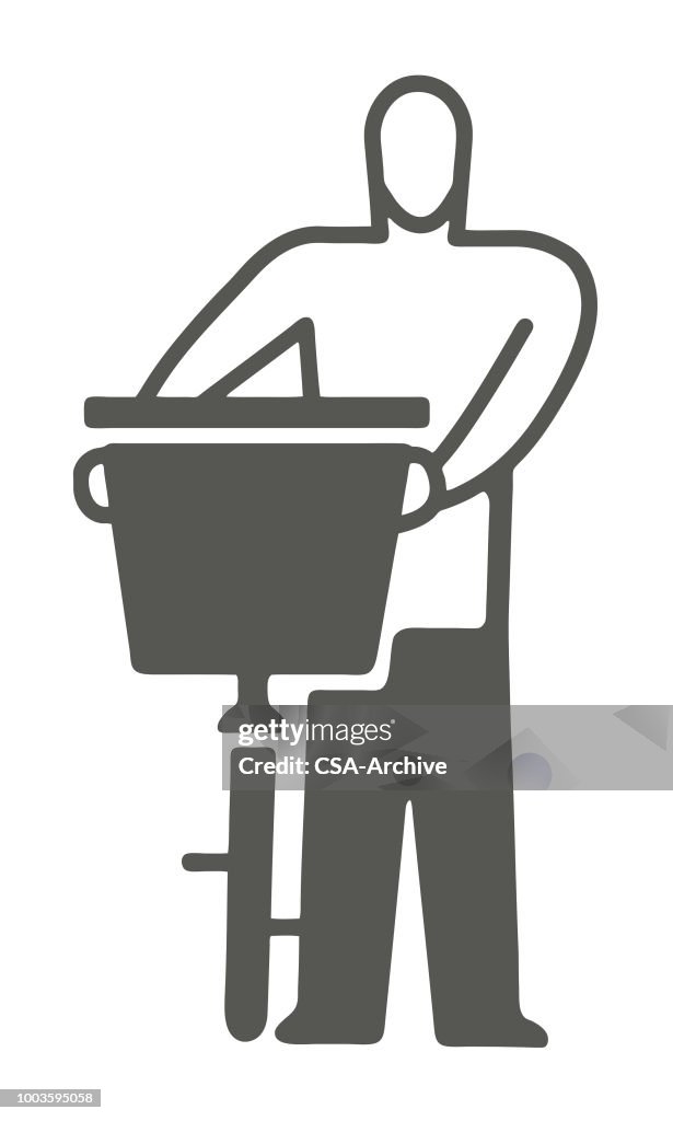 Man With Messenger Bike