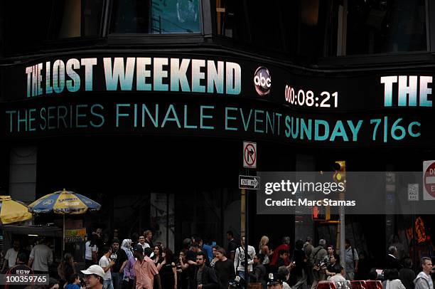 "Lost" Series Finale in Times Square on May 23, 2010 in New York City.