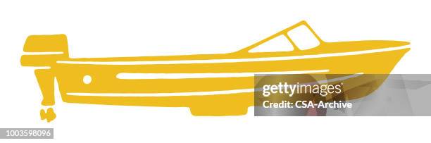 speedboat - boat logo stock illustrations