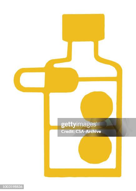 pill bottle - pharmaceutical packaging stock illustrations