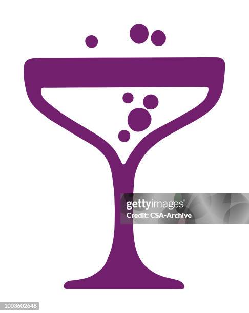 glass of champange - wine logo stock illustrations