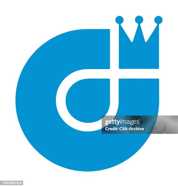 crown circle - king logo stock illustrations