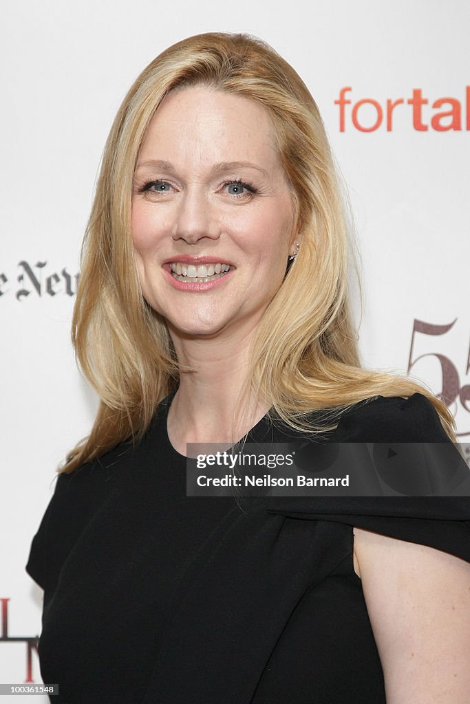 Actress Laura Linney arrives at the 55th Annual Drama Desk Awards at